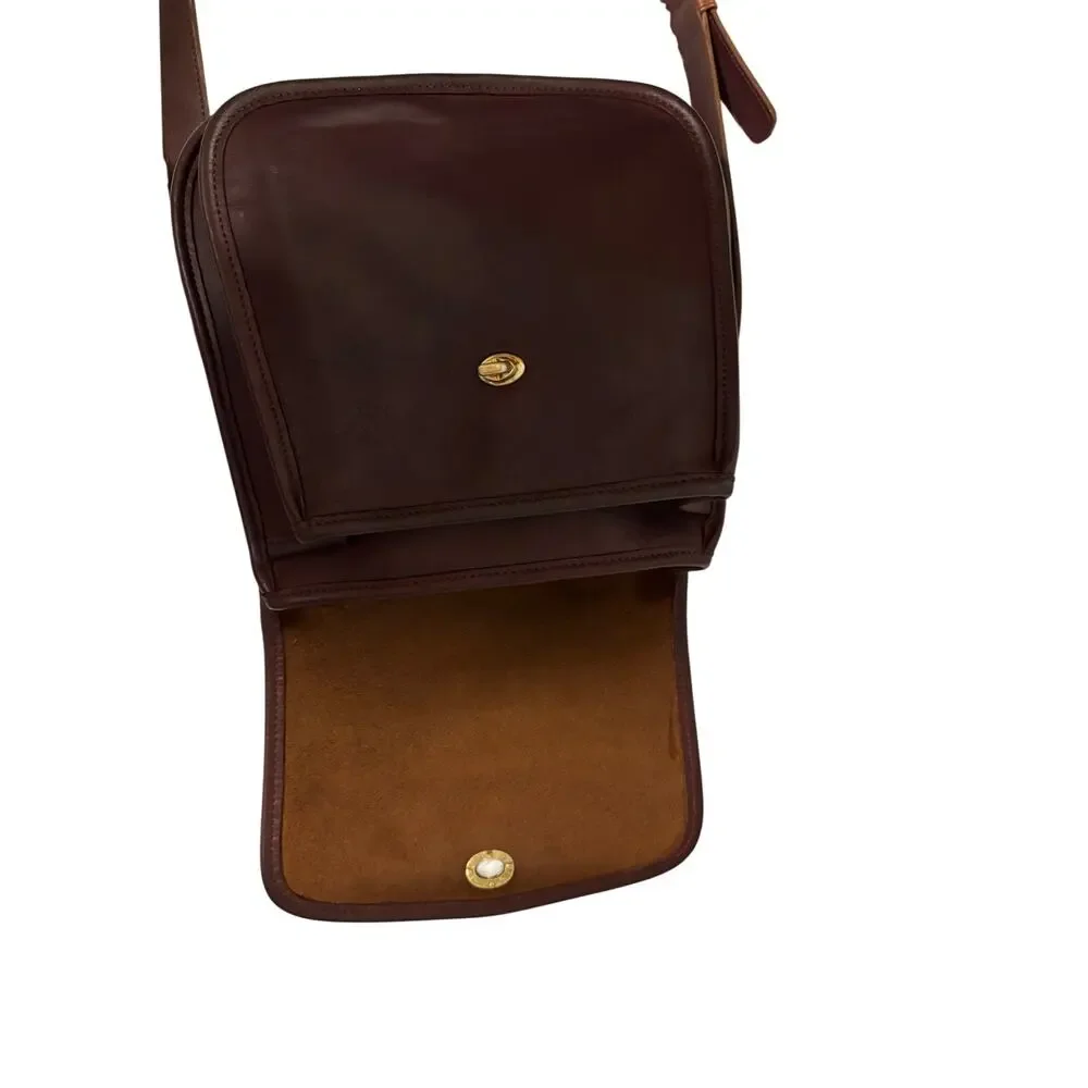 Vintage Coach Side Pack Mahogany Rare Classic Bag - Picture 4 of 9